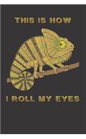 Chameleon Roll Eyes Sarcasm Notebook Journal: Chameleon Roll Eyes Sarcasm Notebook Journal Gift College Ruled 6 x 9 120 Pages