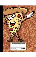 Dabbing Pizza Slice Composition Notebook
