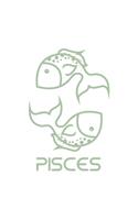 Pisces: Zodiac Sign Notebook for any true believer of astrology and horoscopes. DIY Journal and Diary - 120 Squared Pages