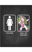 Teacher Dabbing Unicorn