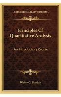 Principles of Quantitative Analysis