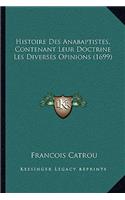 Histoire Des Anabaptistes, Contenant Leur Doctrine Les Diverses Opinions (1699)
