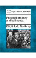Personal Property and Bailments.