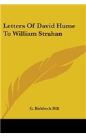 Letters Of David Hume To William Strahan