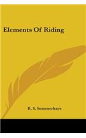 Elements Of Riding