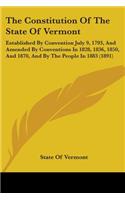 Constitution Of The State Of Vermont
