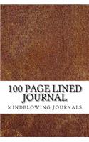 100 Page Lined Journal