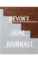 Devon's Goal Journal: 2020 New Year Planner Goal Journal Gift for Devon / Notebook / Diary / Unique Greeting Card Alternative