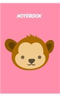 baby monkey kids Notebook [Lined] [6x9] [110 pages]