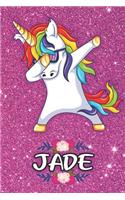 Jade - Dabbing Unicorn Notebook