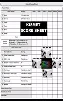 Kismet Score Sheets