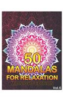50 Mandalas For Relaxation Midnight Edition