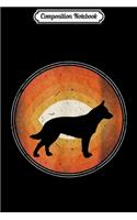 Composition Notebook: Graphic 365 Dog Breed Australian Cattle Retro Style Journal/Notebook Blank Lined Ruled 6x9 100 Pages