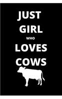 just girl who loves cows gratitude journal