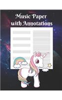 Music Paper with Annotations
