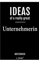 Notizbuch für Unternehmer / Unternehmerin: Originelle Geschenk-Idee [120 Seiten liniertes blanko Papier]