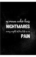 A Man Who Has Nightmares Every Night Of His Life Is In Pain