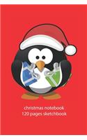 christmas notebook 120 pages sketchbook: christmas penguin sketchbook christmas diary christmas booklet christmas recipe book penguin sketchbook christmas journal 120 pages 6x9 inches ca. D