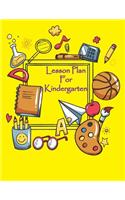 Lesson Plan: Lesson Plan For Kindergarten - Large 8.5 x 11 Inch