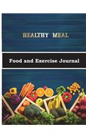 Healthy Meal Food and Exercise Journal