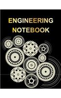 Engineering Notebook: Blank Graph Paper Quad Rule 5x5 (Large 8.5"x11" - 48 Sheets / 96 Pages)(1 Engineering and Scientific Notebook)
