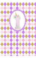 Unicorn Monogram Journal - Letter I