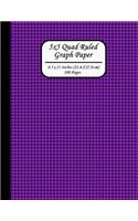 5x5 Quad Ruled Graph Paper. 8.5 X 11 Inches (21.6 X 27.9 CM). 100 Pages: 5x5 Grid Per Inch. Coordinate Paper, Math Graphing, Engineering and Geometry Paper. Squares Graph Paper with Pink Background Cover.