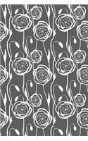 Journal Notebook Scribbly Flowers Pattern 2: 110 Page Plain Blank Journal For Drawing, Writing, Doodling In Portable 6 x 9 Size.(35 The Write Way Plain Journal)