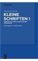 Manfred Baum: Kleine Schriften. Band 1