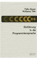 Einführung in Die Programmiersprache C++