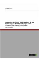 Evaluation von Nintex Workflow 2007 für die Erstellung von Workflow-Lösungen unter Microsoft SharePoint Technologien