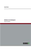 Klettern im Schulsport