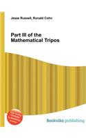 Part III of the Mathematical Tripos