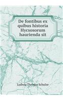 de Fontibus Ex Quibus Historia Hycsosorum Haurienda Sit