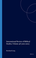 International Review of Biblical Studies, Volume 48 (2001-2002)