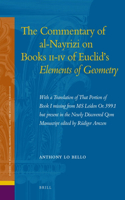 Commentary of Al-Nayrizi on Books II-IV of Euclid's Elements of Geometry