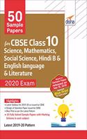 50 Sample Papers for CBSE Class 10 Science, Mathematics, Social Science, Hindi B and English Language & Literature 2020 Exam
