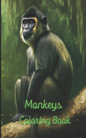 Monkeys Coloring Book