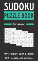 Sudoku Puzzle Book For Adults