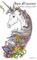 Utopía del unicornio libro para colorear para adultos