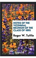Notes of the Vicennial Reunion of the Class of 1895