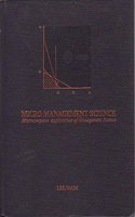 Micro Management Science: Microcomputer Applications Of Management Science