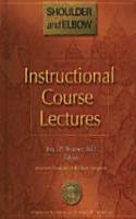 Instructional Course Lectures Shoulder and Elbow