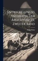 Entwickelungsgeschichte der Absichtssätze, Zweiter Band