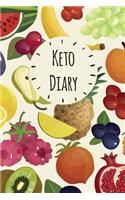 Keto Diary: Daily Health Tracker, Record Meals For The Day, Thoughts, And Water Intake