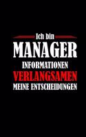 Ich Bin Manager Informationen Verlangsamen Meine Entscheidungen