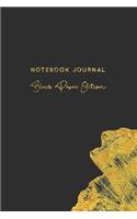 Notebook Journal Black Paper Edition