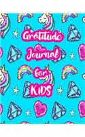 Gratitude Journal for Kids: 5-Minute Daily Diary of Positivity with Cute Unicorn Matte Cover Design Notebook Prompts to Write In Per Day - Perfect Gift for Girls, Boys, Teens, 