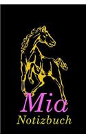 Pferd Mia Notizbuch