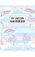 My Unicorn Blank Sticker Book